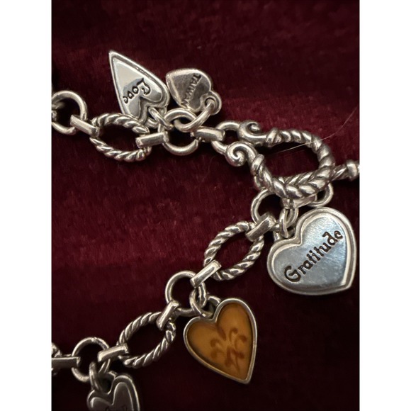 Brighton Silver Bracelet with Heart Charms - Picture 4 of 8